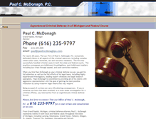 Tablet Screenshot of paulmcdonaghpc.com